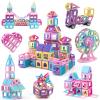 AOMIKS Magnetic Blocks for Kids 173 Piece Mini Magnetic Building Tiles 3D Building Blocks Educational STEM Toys for Girls and Boys Ages 3 4 5 6 7 8 Years Old Birthday Gift view 1