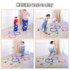 Hopscotch Ring Game Carnival Children's Hopscotch Game, Home Kindergarten Sense Integration Training Agility Circle (Color : Diameter, Size : 28cm) view 2