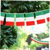 5m Italian Flag Bunting Polyester Italy Bunting Decoration for Sporting Events Street Parties Festivals and Celebrations 14x21cm view 4
