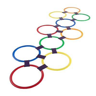 Hopscotch Ring Game Children's Carnival Hopscotch Game, Indoor and Outdoor Agility Training Circle, Educational Toys (Color : Diameter, Size : 38cm)
