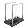 Forever Lover Newtons Cradle/Pendulum with 5 Balls, H-Shape Classic Swing Newton Balance Ball Science Physics Swinging Ball Toy for Office Home Decoration Science, 30+ Sec Swingtime view 3