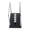 Forever Lover Newtons Cradle/Pendulum with 5 Balls, H-Shape Classic Swing Newton Balance Ball Science Physics Swinging Ball Toy for Office Home Decoration Science, 30+ Sec Swingtime view 4