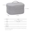 Sea Team Oval Cotton Rope Storage Basket with Lid, Lidded Woven Storage Bin, Nursery Storage Container, Diaper Caddy, Baby Shower Basket, Box, Organizer, 15 x 11 x 6.5 Inches (Medium, Grey) view 4