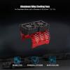 RC Brushless Motor Fan, Double Fan Aluminum Heat Sink 40-42mm for 1/8 Scale RC Car Cooling, for RC Enthusiasts and Hobbyists(red) view 3