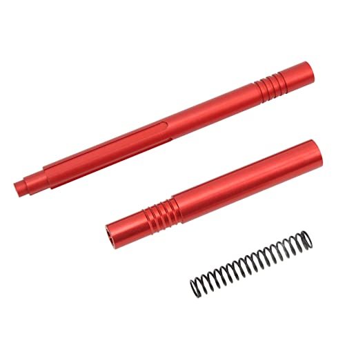 Alomejor Metal Drive Shaft, High-Performance, Universal RC Axle, Durable Construction, Red Metal Center Shaft, 1/10 Scale RC Vehicles, Racing