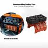 Dilwe RC brushless Motor Fan, Double Fan, 40-42 mm, Aluminum RC Car Motor Cooling Fans, RC Car Heat Sink for 1/8 Remote Controlled car, Twin Motor Fan with Metal Heatsink(Orange) view 3