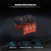 Dilwe RC brushless Motor Fan, Double Fan, 40-42 mm, Aluminum RC Car Motor Cooling Fans, RC Car Heat Sink for 1/8 Remote Controlled car, Twin Motor Fan with Metal Heatsink(Orange) view 4