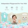 MoonxHome Ball Pit Balls for Kids, 100 pcs 2.15" Thicken Soft Plastic Crush Proof Ball Pit Balls BPA Phthalate Free Toy Balls, Ideal Gift for Christmas, White Blue Light-Blue view 2