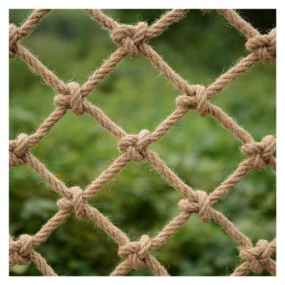 Children Safety Netting Stair Railing Protective Net Heavy Duty Truck Cargo Trailer Net Wall Decorative Indoor Ceiling Grid Treehouse Swing Rope Net (Size : 1 * 1m(3 * 3ft))
