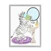 Stupell Industries Children's Bathroom Zebra Washing Sink Bubbles Bath, Design by Erica Billups view 1