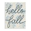 Stupell Industries Hello Fall Phrase Bluebell Paisley Pattern Vintage Flowers, Design by Daphne Polselli view 1