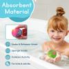 4E's Novelty 12 Pack - 2" Water Splash Balls Bomb - Mini Absorbent Ball - Kids Pool Toys, Outdoor Water Fight Games Activities for Kids, Beach Party Favors, Swimming Pool Floating Toys view 4