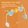 IMPRESA Wooden Toy Bar Compatible with BabyBjorn Bouncer - Medium, Bird Hand-Eye Play & Baby Mobile Attachment - Splinter-Free Wood & Toy Bar Wood view 2