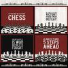 36" X 44" Panel Chess Pieces Boards Games Sayings Phrases Strategy I'd Rather Be Playing Chess Cotton Fabric Panel (D682.75) view 1