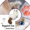 Chongker Weighted Stuffed Animals, Handmade Realistic Cat Plush Toy 3LBS, Lifelike Real Cat Size Companion Pet view 3