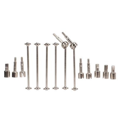 RC Dogbone Joint Set, RC Vehicle Rotor Shafts, High Toughness CVD Drive Shaft Steel Sturdy Heat Treatment for WLtoys 144001 RC Cars Upgrade Parts Replacement Accessories