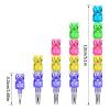 HAIJSEVR 30 Stackable Bear Colored Pencils, 5 in 1 Plastic Birthday Gift view 3