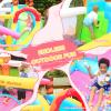 Doctor Dolphin Inflatable Bounce House with Air Blower, Bouncy Castle for Toddlers, Kids Jumping and Slide Castle for Indoor & Outdoor view 3