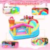Doctor Dolphin Inflatable Bounce House with Air Blower, Bouncy Castle for Toddlers, Kids Jumping and Slide Castle for Indoor & Outdoor view 4