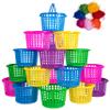 80UncleKimby 18PCS Easter Baskets Small for Kids Bulk with Handles Plus 70g Easter Grass Stuffers Fillers Egg Hunt Game Gifts Party Favors 6.5" x 6.7" view 1