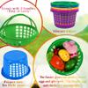 80UncleKimby 18PCS Easter Baskets Small for Kids Bulk with Handles Plus 70g Easter Grass Stuffers Fillers Egg Hunt Game Gifts Party Favors 6.5" x 6.7" view 4