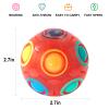 Vdealen Magic Rainbow Puzzle Ball, Fidget Ball Puzzle Brain Teaser Fidget Toy- Birthday Party Easter Valentines Christmas Stocking Stuffers for Kids Teen & Adults-5 Pack view 2