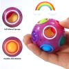 Vdealen Magic Rainbow Puzzle Ball, Fidget Ball Puzzle Brain Teaser Fidget Toy- Birthday Party Easter Valentines Christmas Stocking Stuffers for Kids Teen & Adults-5 Pack view 3