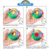 Vdealen Magic Rainbow Puzzle Ball, Fidget Ball Puzzle Brain Teaser Fidget Toy- Birthday Party Easter Valentines Christmas Stocking Stuffers for Kids Teen & Adults-5 Pack view 4