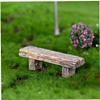 3pcs Dollhouse Benches Miniature Fairy Garden Bonsai Ornaments Simulation Furniture Chair Toy Mini Dollhouses Landscape Art DIY Craft view 3
