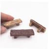 3pcs Dollhouse Benches Miniature Fairy Garden Bonsai Ornaments Simulation Furniture Chair Toy Mini Dollhouses Landscape Art DIY Craft view 4