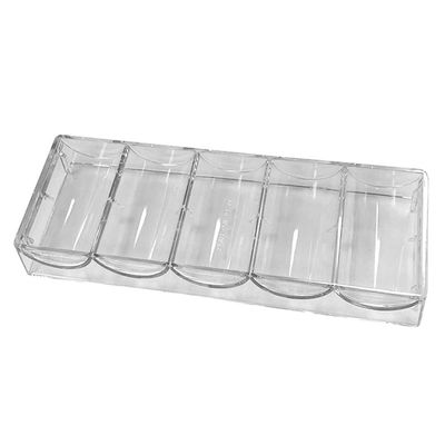 lasenersm 1 Piece Chip Rack Poker Chip Rack Poker Chip Tray Acrylic Poker Chip Tray, Transparent