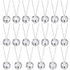 Sureio 20 Pcs Mirror Disco Ball Necklaces Silver Hanging Balls Ornaments 70s Mini Disco Party Ball 70s Jewelry Favor Decoration Accessories for Dance Supplies(0.79 Inch) view 1