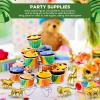 Deekin 24 Pcs Gold Plastic Animal Figurines Toys Zoo Safari Animals Figures Safari Figurines Decor Mini Jungle Cake Toppers for Themed Birthday Party view 3