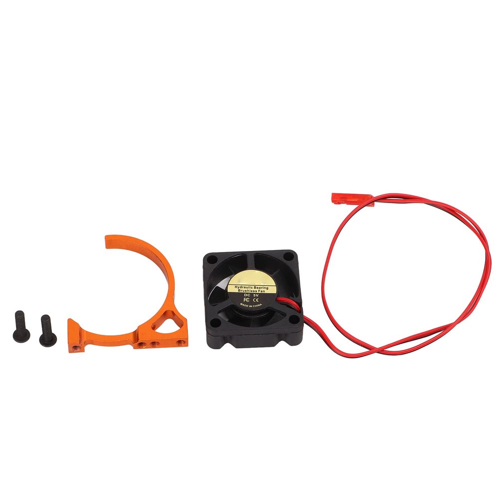 SPYMINNPOO RC Motor Cooling Fan, Heat Dissipation Cooling Fan with Motor Mount 540 3650 3660 Engine Fin Heatsink for 1:10 Scale RC Car Sportinggoods Model Car Accessories