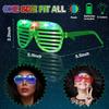 NUDALA 62 Pcs LED Light Up Party Favors 12 Glow Glasses with 50 Glow Sticks Necklaces Bracelets Bulk Light Up Toys for Christmas Easter 4th of July Party Favors Neon Carnival view 2