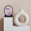 HYUGF Moving Sand Art Picture Decor, 3D Deep Sea Sandscape Liquid Motion, Round Glass Frame Display Flowing Sand Relaxing Gift for Kids Adults Home Office Work Desktop Decoration Toy (Purple, 7") view 2