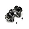 EXOTEK RACING LLC 22S Rear Hd Hub Set 1Pr 7075 Black W/Silver ETK2029 Electric Car/Truck Option Parts view 1