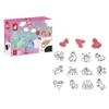 Janod - Stampinoo Unicorn Set - 15 Foam Stamps and 1 Ink Pad Suitable for Small Hands - Childrens Arts & Crafts - Fine Motor Skills and Creativity - 3 Years + - J07722 view 1