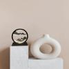 HYUGF Moving Sand Art Picture Decor, 3D Deep Sea Sandscape Liquid Motion, Round Glass Frame Display Flowing Sand, Relaxing Gift for Kids Adults Office Work Home Desktop Decoration Toy (Black, 12") view 4