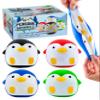 YoYa Toys Penguin Squisheez Squishy Stress Relief Balls (Set of 4) | Stretchy Fidget Animal Shaped Toys for Boys, Girls & Adults | Stretch Penguin Squeeze Toy | Great for ADHD, Autism, Anxiety view 1