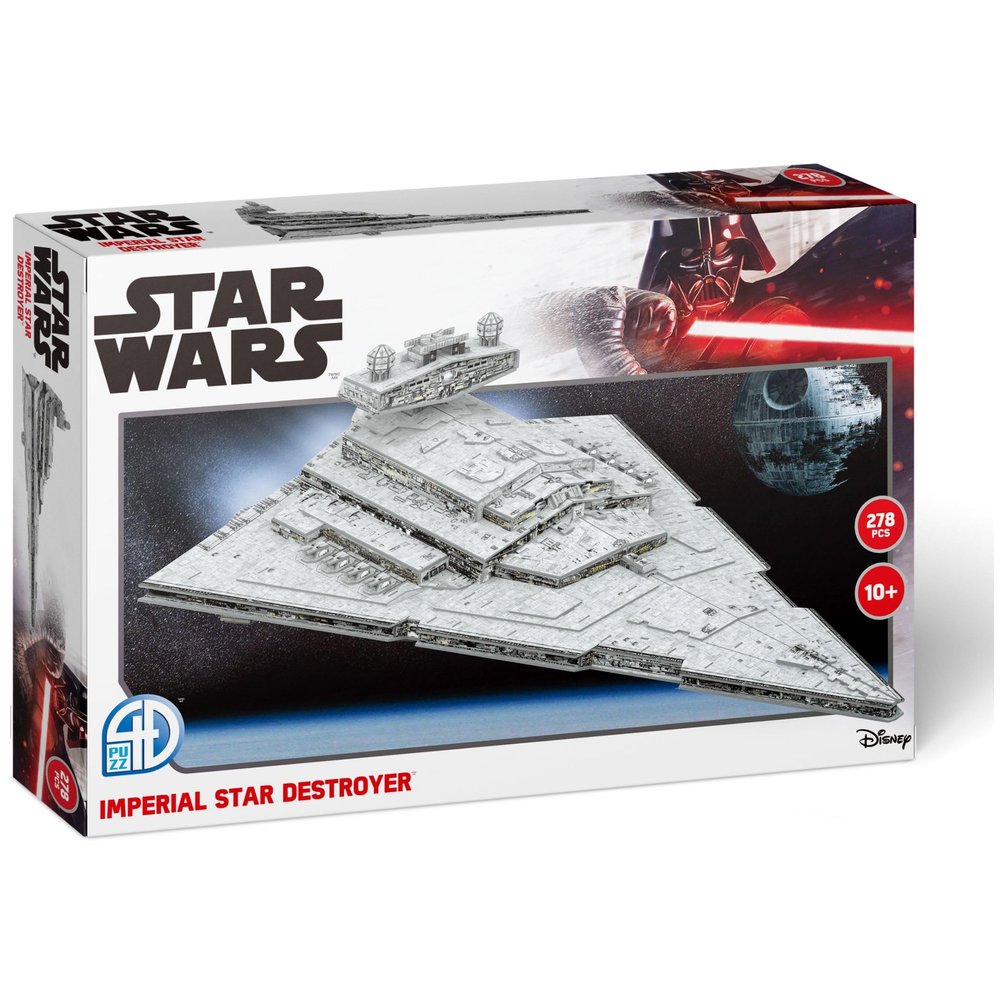 4D Puzzle Star Wars: Imperial Star Destroyer 278 Paper Model Kit for Teens and Adults Ages 14+