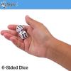 Regal Games Dice Set 6 Sided - Playing White 16mm - Square Dice for Classroom or Family Game Night - 1000 Dice view 3