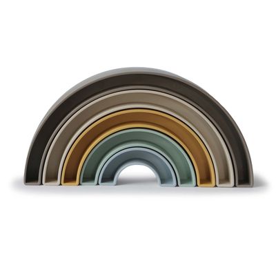 mushie Rainbow Stacker Toy | Made in Denmark (Hillside)