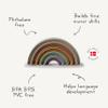 mushie Rainbow Stacker Toy | Made in Denmark (Hillside) view 2