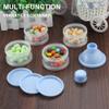 Accmor Formula Dispenser On The Go, 4 Compartments Stackable Formula Container for Travel, Baby Milk Powder Kids Snack Container, BPA Free  view 3