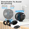 FRIZCOL Stroller Fan for Baby - Portable Fans Rechargeable - Battery Operated Fan(Use for 24Hrs) - Fan for Handheld/Clip On/Car Seat/Desk/Camping view 3