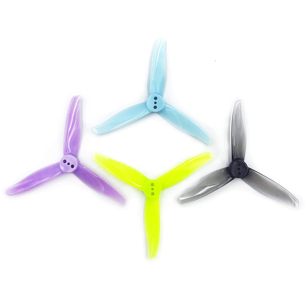 16pcs GEMFAN 3016 3inch Propeller 3-Blade Props1.5mm Hole for 1108~1303 Motor FPV Toothpick Multicolor Quadcopter