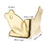 uxcell 25x25x25mm Metal Box Corner Protectors Iron Edge Guard, Gold Tone 12pcs view 2