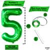 KatchOn, Big, Green Five Balloon Number - 40 Inch | Green Number 5 Balloon, 5th Birthday Decorations for Boys | Number Balloons for Happy Anniversary Decorations | Dinosaur birthday decorations view 2