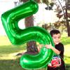 KatchOn, Big, Green Five Balloon Number - 40 Inch | Green Number 5 Balloon, 5th Birthday Decorations for Boys | Number Balloons for Happy Anniversary Decorations | Dinosaur birthday decorations view 4